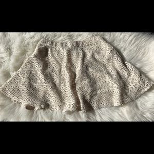 Crochet White Skirt